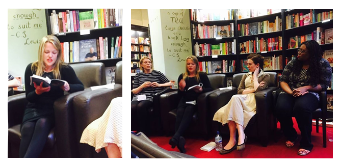 Kate reading at Waterstones in Lancaster